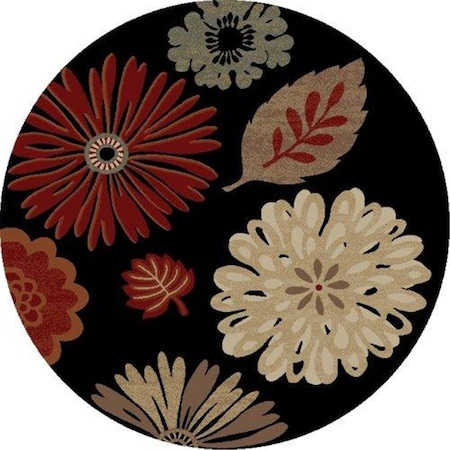 Rlm Distribution 6 ft. 7 in. x 9 ft. 3 in. Jewel Kaleidoscope - Black HO2545903